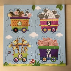 Kiddy Puzzles train / puzzel trein. Ongebruikt.