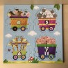Kiddy Puzzles train / puzzel trein. Ongebruikt.