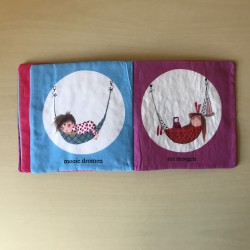Welterusten Pluk : Stoffen boekje. 16 x 16 cm.