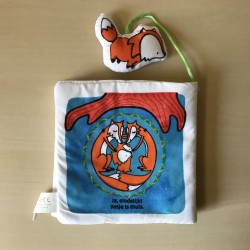 Vosje zoekt zijn holletje : Stoffen boekje. 14 x 14 cm.