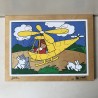 Rolf / Jaklien : puzzelplank met helicopter.