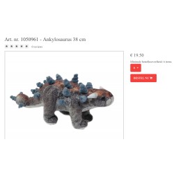 Knuffel. Dinosaurus. (Akylosaurus)