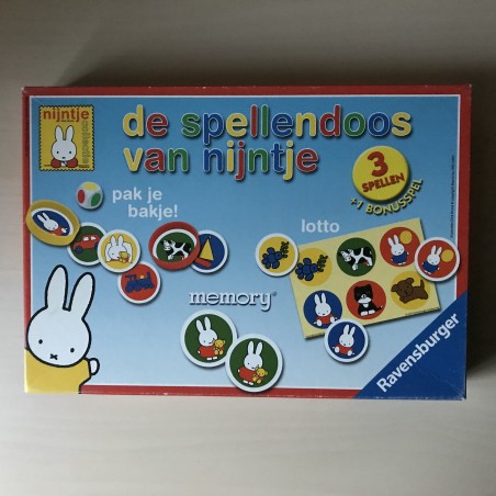 Nijntje : De spellendoos van Nijntje. Memo, Lotto en Pak je bakje