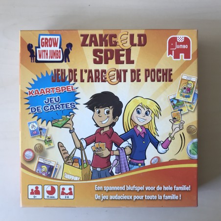 Zakgeldspel. Kaartspel