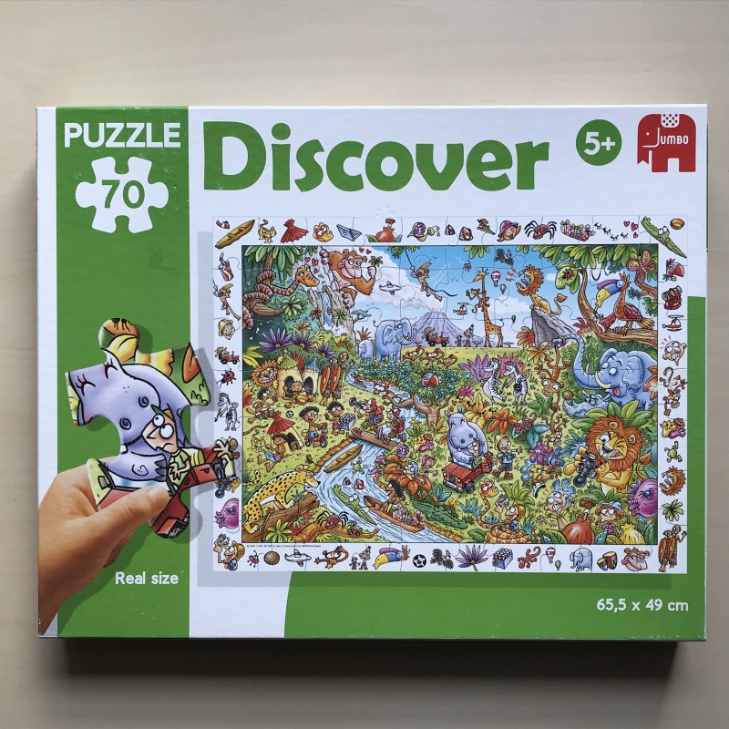 Zoek puzzel : Wilde dieren. 70 stukjes