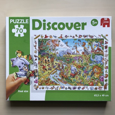 Zoek puzzel : Wilde dieren. 70 stukjes