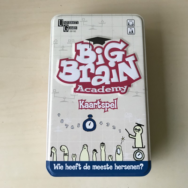 Big Brain Academy. Ongebruikt. Kaartspel, wie heeft de meeste hersenen.