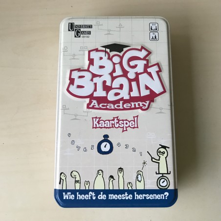 Big Brain Academy. Ongebruikt. Kaartspel, wie heeft de meeste hersenen.