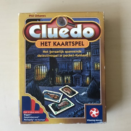 Cluedo kaartspel.