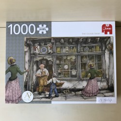- 1 stukje. Anton Pieck. De klokkenwinkel. 1000 stukjes.