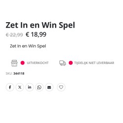 Zet in & Win!