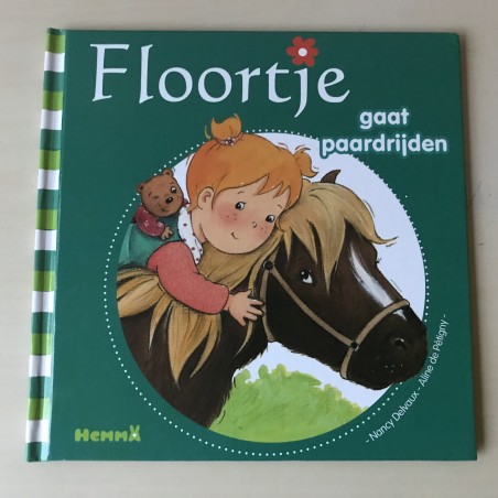 Floortje gaat paardrijden
