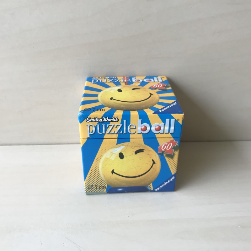 3D Puzzelbal : Smiley. 60 stukjes