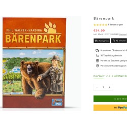 Bärenpark. Engelstalig.