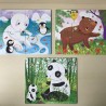 Djeco : 3 Puzzles van 4, 6 en 9 stukjes. Beren.