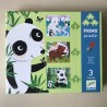 Djeco : 3 Puzzles van 4, 6 en 9 stukjes. Beren.