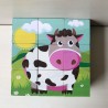 Houten blokken. Boerderijdieren.