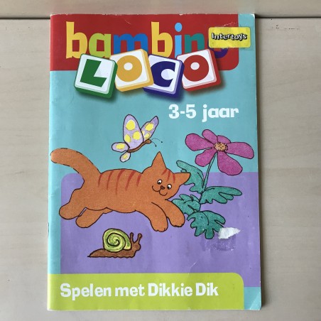 Bambino Loco boekje. Puzzelen met Dikkie Dik. Leeftijd 3-5 jaar.
