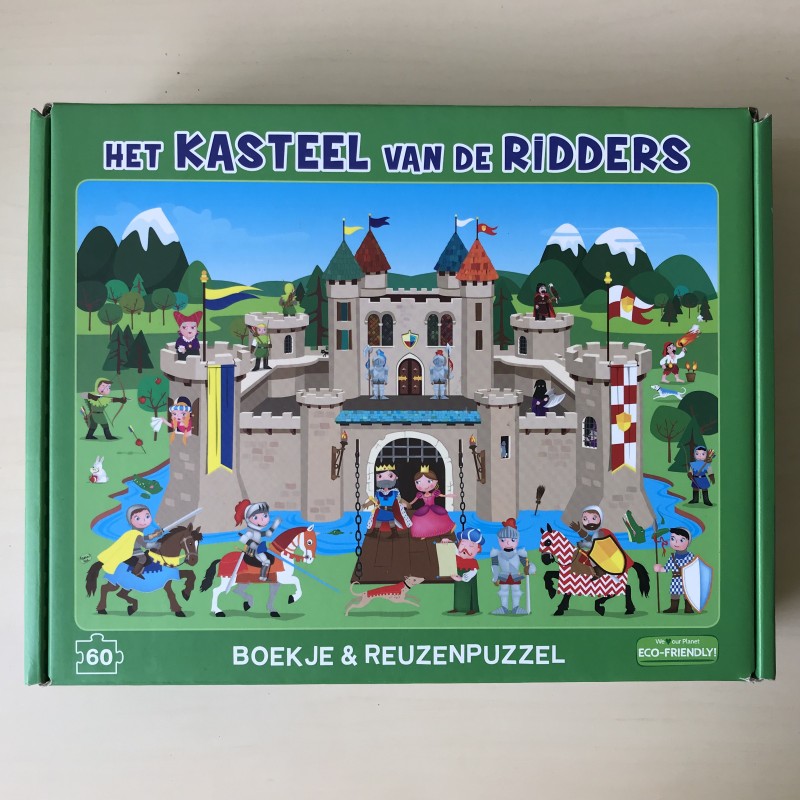 Het kasteel van de ridders, 60 stukjes met boekje.