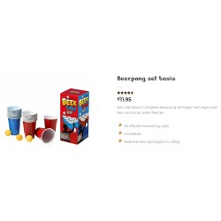 Bierpong voor kinderen. nieuw.