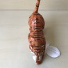 Tijger : 22 cm. lang en 20 cm. hoog,  inclusief staart