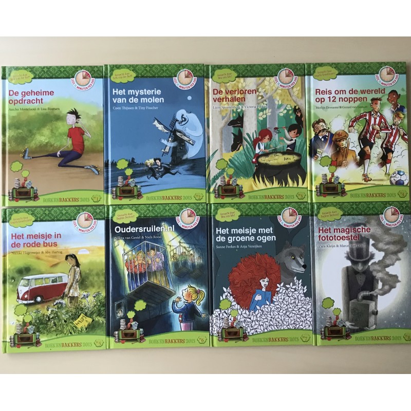 Boekenbakkers. Serie van 8 titels