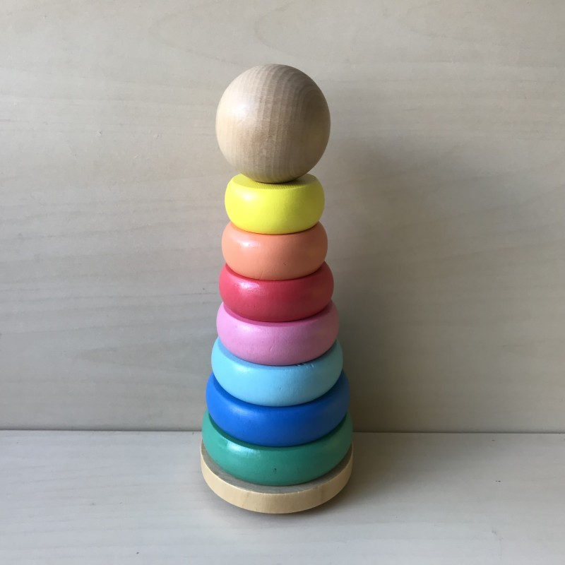 Houten stapeltoren