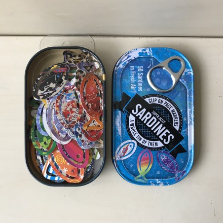 Sardines in een blikje.