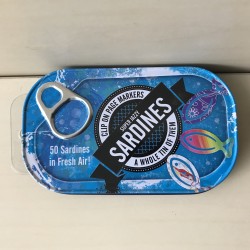 Sardines in een blikje.