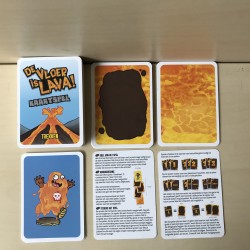 De vloer is lava. kaartspel.