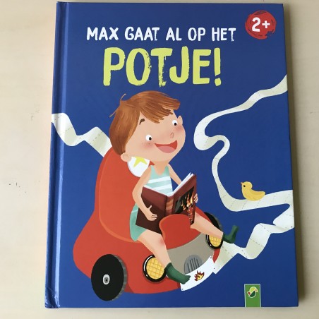 Max gaat al op het potje.