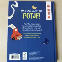 Max gaat al op het potje.