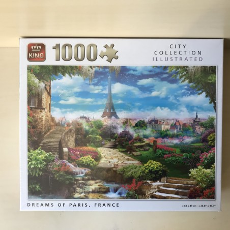 City collection illustraties. : Nieuw. Dreams of Paris France. 1000 stukjes.