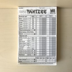 Yahtzee scoreblok.