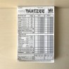 Yahtzee scoreblok.