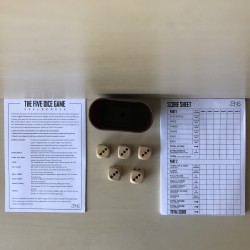 The five dice game. Yahtzee.