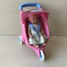 Baby Born Miniworld : Baby ( 11 cm.) in wandelwagen. Set 8.