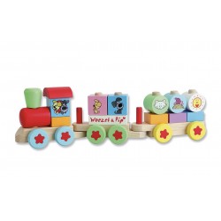Woezel en Pip : Houten trein.