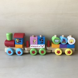 Woezel en Pip : Houten trein.