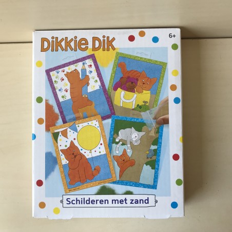 Dikkie Dik : Schilderen met zand.