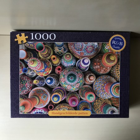 Handgeschilderde potten. 1000 stukjes.