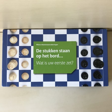 Schaken. De stukken staan op het bord….