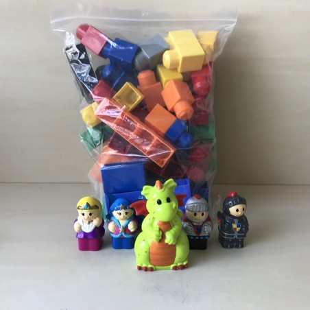 Megabloks : Een zak megabloks.