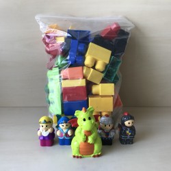 Megabloks : Een zak megabloks.