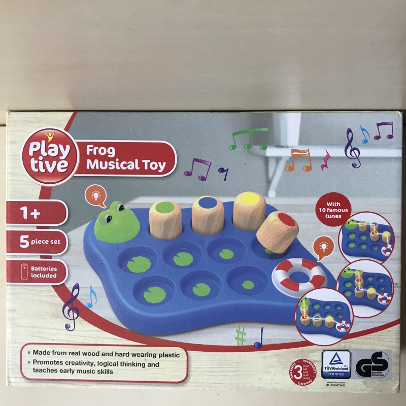 Kikker muzikaal speelgoed.