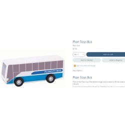 Plan Toys :  Stadsbus met stoplicht, borden en boom.