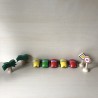 Plan Toys : 5 auto’s, borden en 2 palmen.