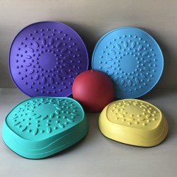 Stapstenen ( balanceerstenen) met reliëf en antislip.
