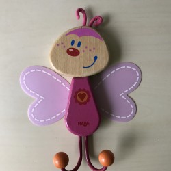 Haba: Vlinder. kapstokje met 2 haken.