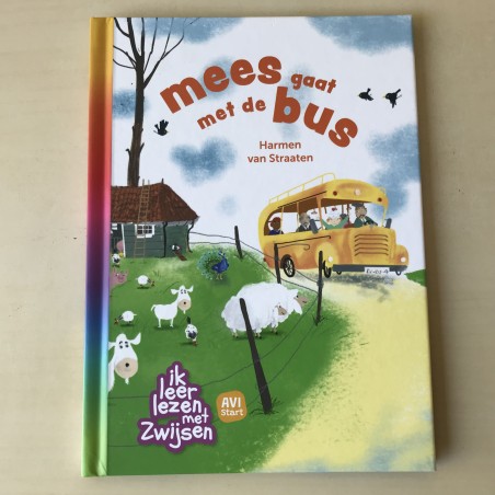 Mees gaat met de bus